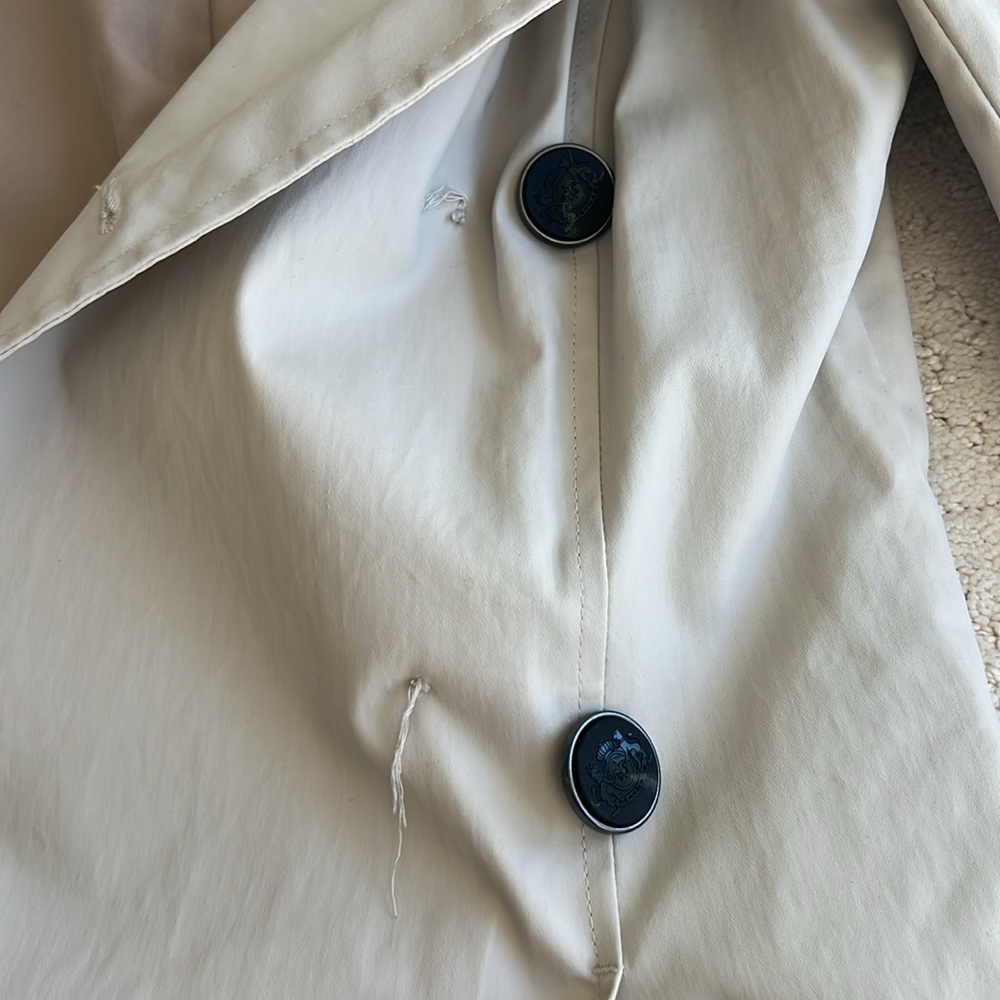 Mackage Malka Double Breasted Trench Coat Convertible Collar Hood! - Picture 8 of 11